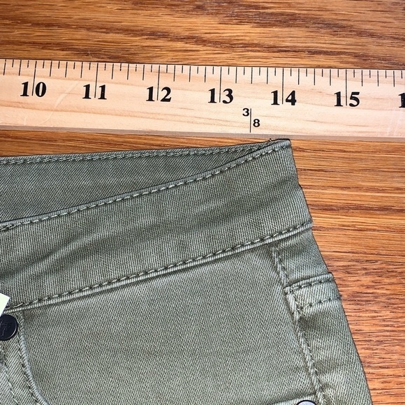 NWT Sandrine Rose X Free People army green skinny ankle pants jeans size 28 crop - Picture 6 of 10